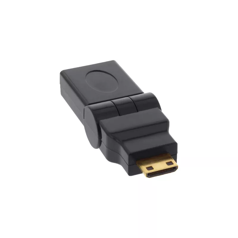 HDMI-Adapter InLine 17690M HDMI A Buchse / HDMI C Stecker klappbar vergoldet