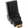 HDMI-Adapter InLine 17690M HDMI A Buchse / HDMI C Stecker klappbar vergoldet