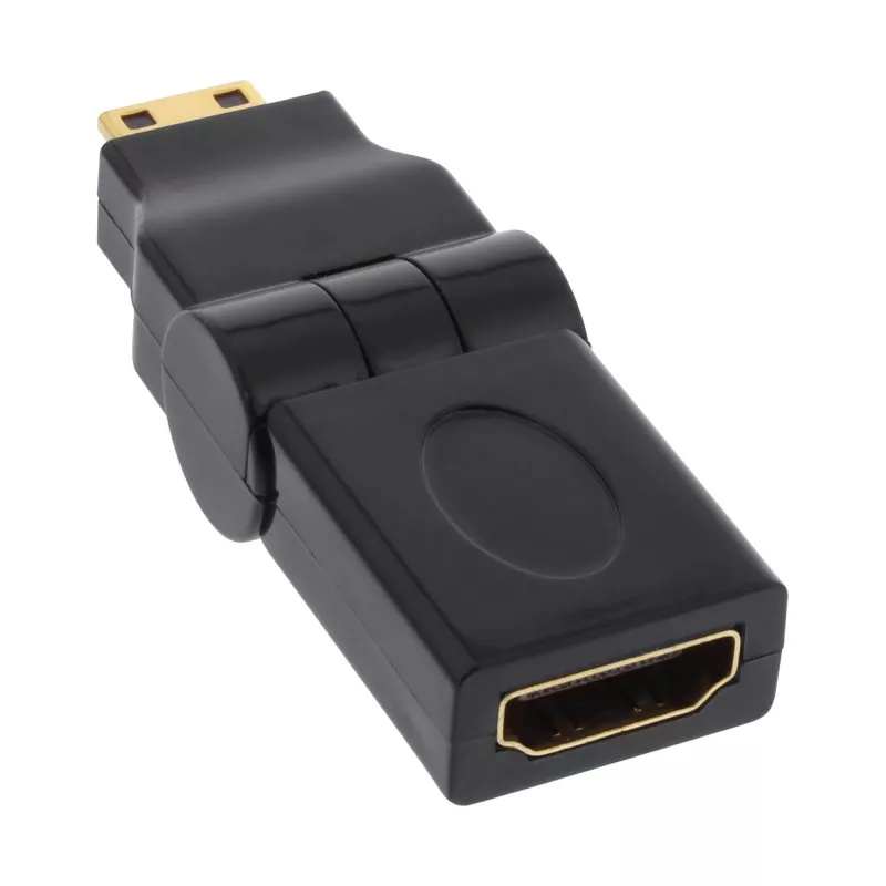 HDMI-Adapter InLine 17690M HDMI A Buchse / HDMI C Stecker klappbar vergoldet