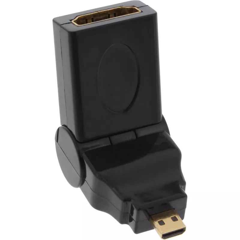 HDMI-Adapter Typ A Buchse / D Stecker schwenkbar vergoldet InLine 17690L