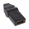 HDMI-Adapter Typ A Buchse / D Stecker schwenkbar vergoldet InLine 17690L
