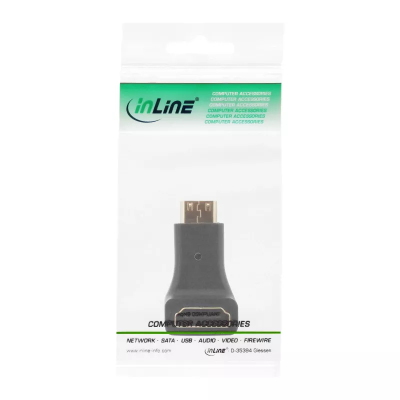 HDMI-Adapter Typ A Buchse / Typ C Stecker abgewinkelt InLine 17690K