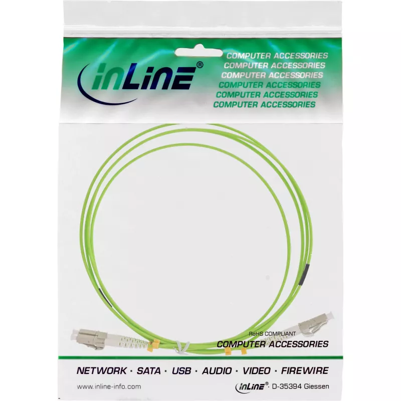 InLine Glasfaser-Duplexkabel LC/LC 50/125µm OM5 7,5 m