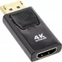 InLine Konverter DisplayPort Stecker / HDMI Buchse, 4K/60Hz, mit Audio