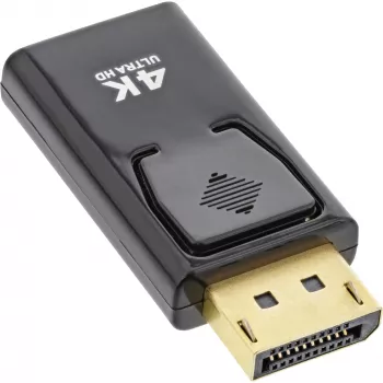 InLine Konverter DisplayPort Stecker / HDMI Buchse, 4K/60Hz, mit Audio