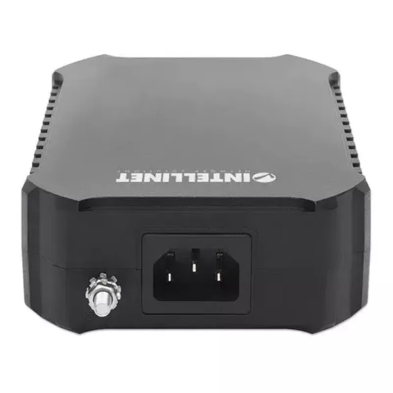 Intellinet 10G PoE++ Injektor, ein 95-W-Port, IEEE 802.3bt (4PPoE) konform, Metallgehäuse, Wandmontage-Option