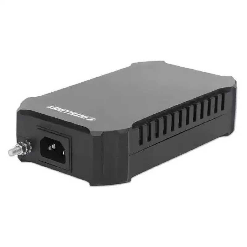 Intellinet 10G PoE++ Injektor, ein 95-W-Port, IEEE 802.3bt (4PPoE) konform, Metallgehäuse, Wandmontage-Option