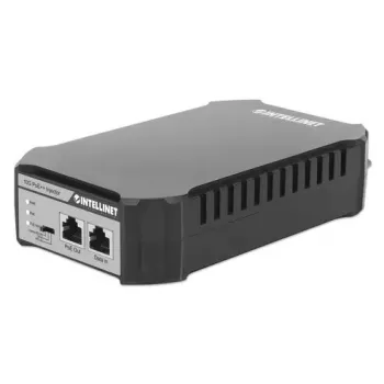 Intellinet 10G PoE++ Injektor, ein 95-W-Port, IEEE 802.3bt (4PPoE) konform, Metallgehäuse, Wandmontage-Option