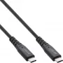 InLine USB4-Kabel, USB-C Stecker/Stecker, PD 240W, 8K60Hz, TPE schwarz 1m