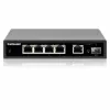 Intellinet 5-Port Gigabit Ethernet PoE+ Switch mit SFP-Port 91W PoE-Budget