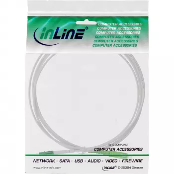 InLine Glasfaser Simplexkabel, FTTH, LC/APC8° auf SC/APC8° 9/125µm OS2 25m