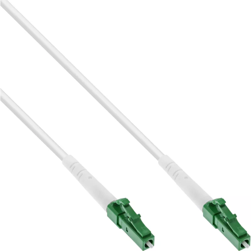 InLine Glasfaser-Simplexkabel, FTTH, LC/APC8° auf LC/APC8° 9/125µm OS2 1m