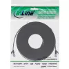 InLine-Patchkabel flach, U/FTP, Cat.6A, TPE halogenfrei, schwarz, 10 m