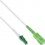 InLine Glasfaser-Simplexkabel, FTTH, LC/APC8° auf SC/APC8° 9/125µm OS2 1m