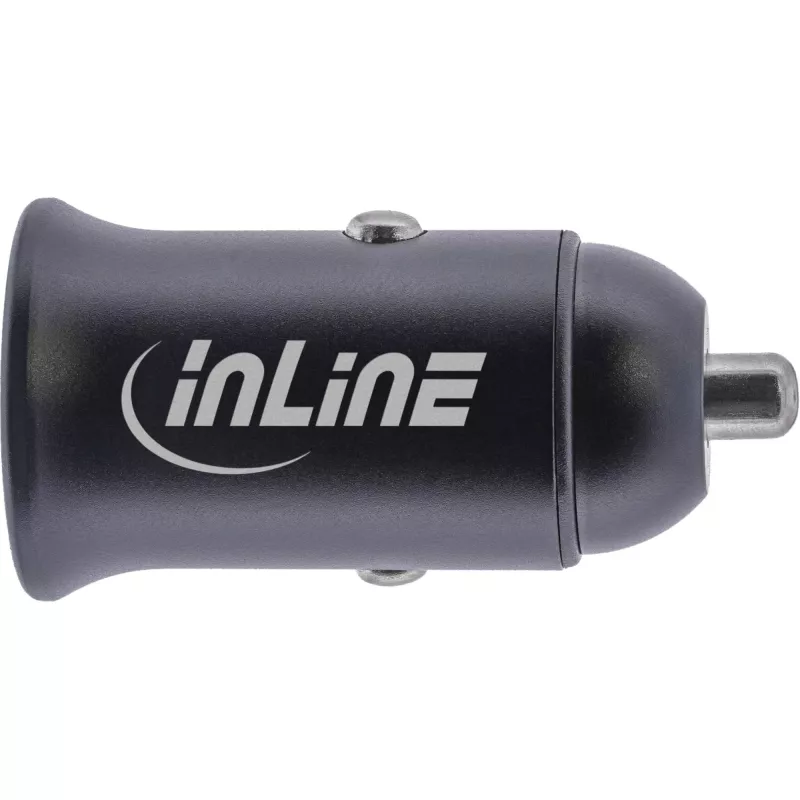 InLine USB Kfz-Ladeadapter Power Delivery, 2x USB-C, schwarz