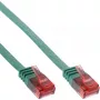 InLine flach Ultraslim Patchkabel U/UTP Cat.6 Gigabit-fähig grün 3m