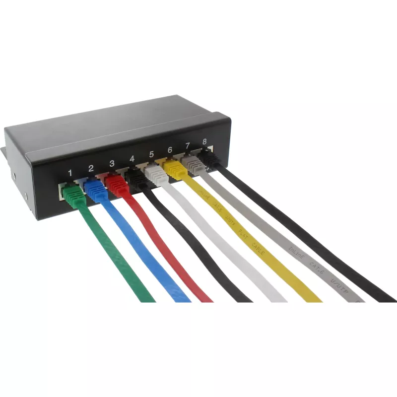 InLine Flaches Ultraslim-Patchkabel U/UTP Cat.6 Gigabit ready grün 5m