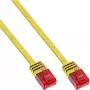InLine Flaches Ultrslim Patchkabel U/UTP Cat.6 Gigabit-fähig gelb 10m