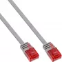 InLine Flaches Ultraslim Patchkabel U/UTP Cat.6 Gigabit-fähig Grau 2m
