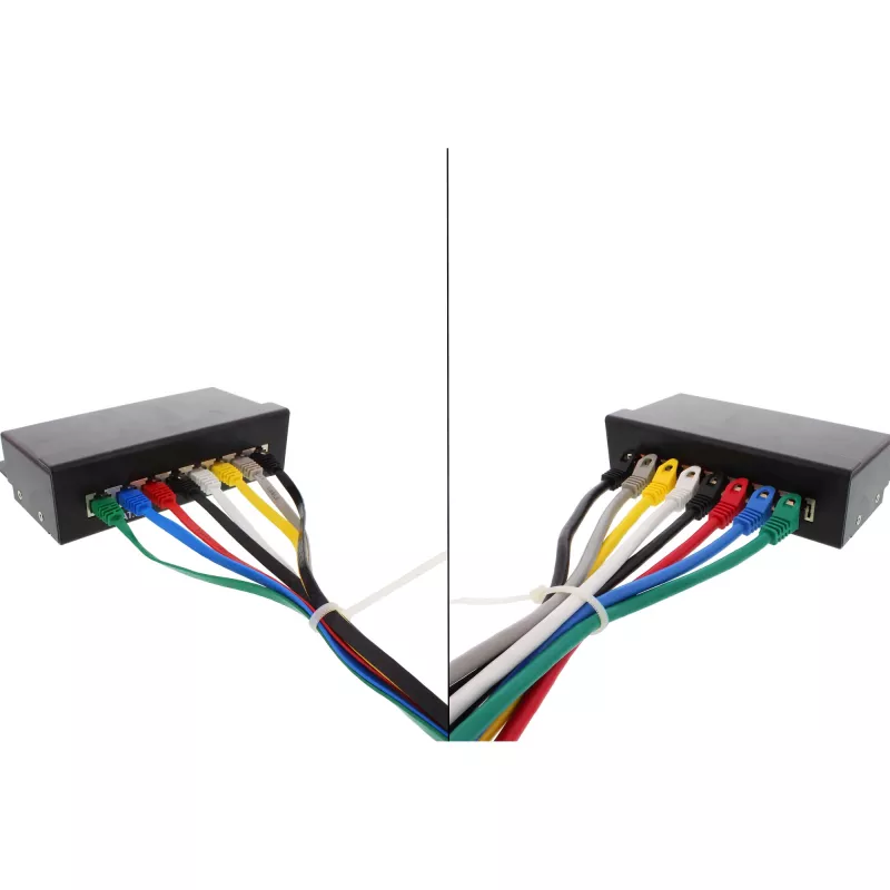 InLine Flaches Ultraslim Patchkabel U/UTP Cat.6 Gigabit-fähig Grau 2m