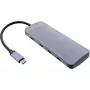 InLine USB 3.2 Gen.2 Hub, 4x USB-C + 3x USB-A, PD 100W, Aluminium, grau
