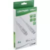 InLine USB-C Lightning Kabel, für iPad, iPhone, iPod, silber/Aluminium, 1m