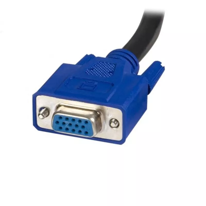 StarTech.com 6 ft 2-in-1 USB KVM-Kabel, 1,8 m, VGA, Schwarz, USB, USB A + VGA, USB B + VGA