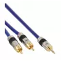 InLine Audiokabel Premium 2x Cinch Stecker / 3,5mm Stecker vergoldet 7m