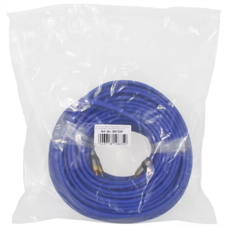 InLine Premium RCA-Audiokabel 2x RCA Stecker/Stecker vergoldet 25 m