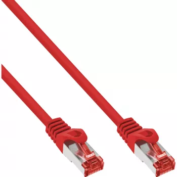 InLine Patchkabel S/FTP PiMF Cat.6 250MHz PVC Kupfer rot 25m