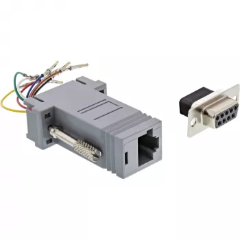 InLine Adapter 9 Pin Sub-D-Buchse auf RJ45-Buchse 68889B InLine