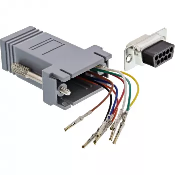InLine Adapter 9 Pin Sub-D-Buchse auf RJ45-Buchse 68889B InLine