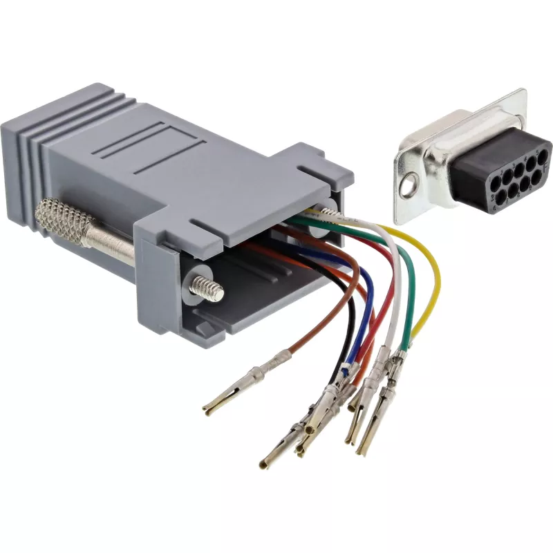 InLine Adapter 9 Pin Sub-D-Buchse auf RJ45-Buchse 68889B InLine