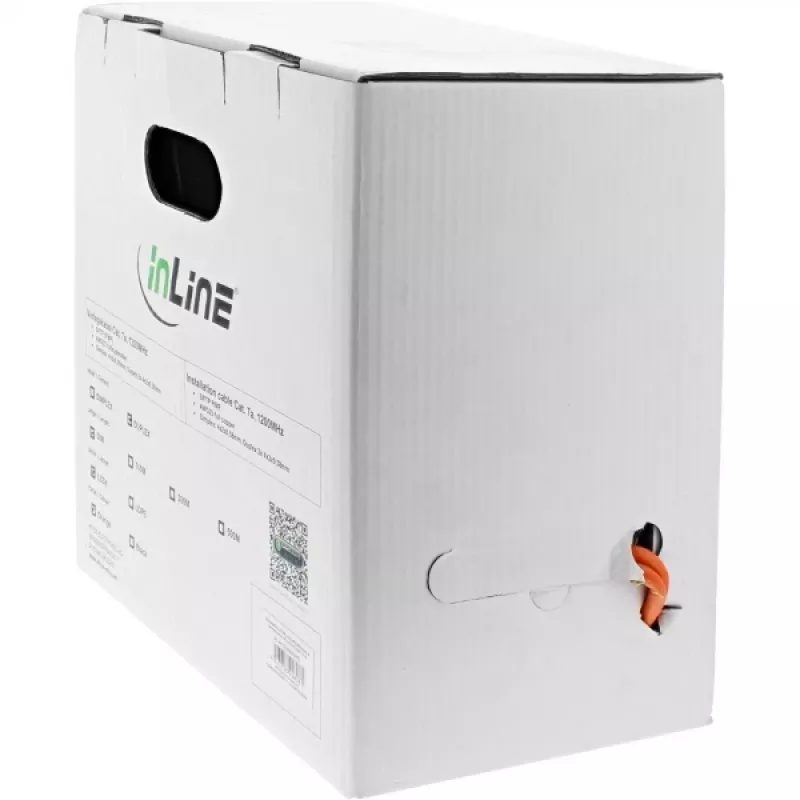 InLine Duplex-Installationskabel S/FTP PiMF Cat.7a AWG23 1200MHz, LSOH, 50m