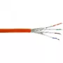 InLine Installationskabel Cat.7a PiMF 4x2x0.58 AWG23, 1200MHz, LSZH, 50m