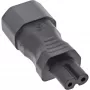 InLine Netzadapter IEC 60320 C14 auf C7, 3-poliger IEC-Eingang auf 2-polig