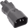 InLine Netzadapter IEC 60320 C14 auf C7, 3-poliger IEC-Eingang auf 2-polig