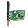 StarTech.com 4-Port PCI 1394a FireWire Adapterkarte – 3 extern, 1 intern