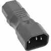 InLine Netzadapter IEC 60320 C14 auf C13, 3-polig, Kaltgerätestecker