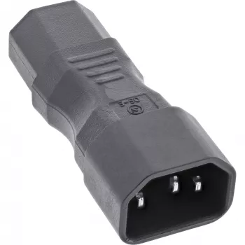 InLine Netzadapter IEC 60320 C14 auf C13, 3-polig, Kaltgerätestecker