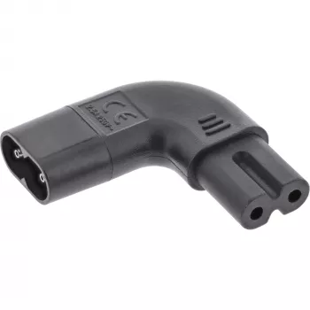 InLine Netzadapter IEC 60320 C8 / C7, links/rechts abgewinkelt 2-polig