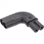 InLine Netzadapter IEC 60320 C8 / C7, links/rechts abgewinkelt 2-polig