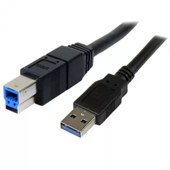 StarTech.com 3m Schwarzes SuperSpeed USB 3.0 Kabel A auf B - M/M