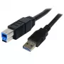 StarTech.com 3m Schwarzes SuperSpeed USB 3.0 Kabel A auf B - M/M