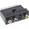 InLine Scart Adapter Scart Stecker / 3x RCA und S-VHS Video Ein-/Ausgang