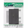 InLine Scart Adapter Scart Stecker / 3x RCA und S-VHS Video Ein-/Ausgang