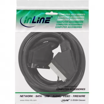 InLine Scart-Videokabel Stecker / Stecker 3 m