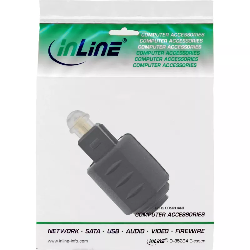 Optischer Audio-Adapter 3,5-mm-Buchse / Toslink-Stecker InLine 89907