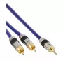 InLine Premium Audiokabel 2x Cinch-Stecker / 3,5 mm Klinkenstecker vergoldet 5 m