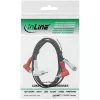 InLine Audiokabel 2x Cinch M/M abgewinkelt 1,2m Schwarz 89929 Intos